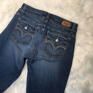 levi's 529 curvy bootcut jeans winding road wash
